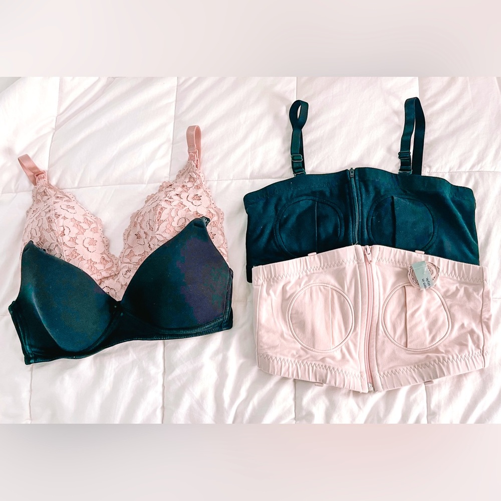 Nursing & Pumping Bra Bundle - Sizes XS-L